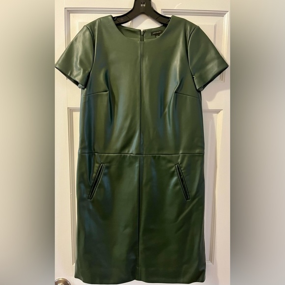 Ann Taylor Dresses & Skirts - Ann Taylor green faux leather dress